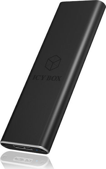 Icy Box Hard Drive Case M.2 SATA III with connection USB 3.0 in Schwarz color