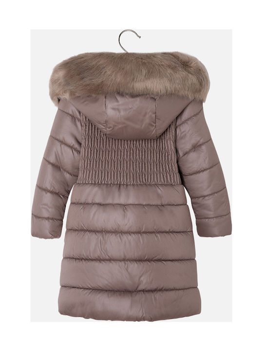 Mayoral Kinderjacke Lang mit Futter & Kapuze Beige