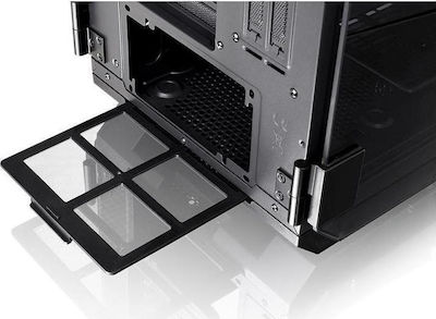 Thermaltake View 71 Tempered Glass Gaming Full Tower Κουτί Υπολογιστή με Πλαϊνό Παράθυρο και RGB Φωτισμό Μαύρο