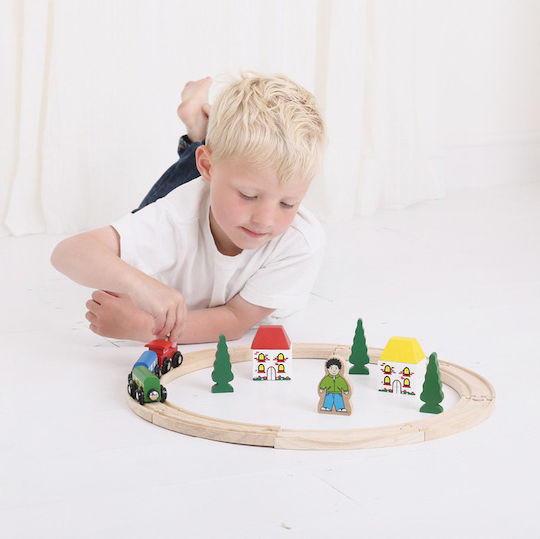 Big Jigs Vehicle Small Train made of Wood for 36++ Months
