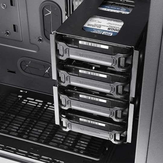 Thermaltake View 71 Tempered Glass Gaming Voller Turm Computergehäuse mit Seitenfenster Schwarz