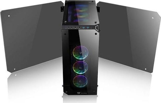 Thermaltake View 71 Tempered Glass Gaming Voller Turm Computergehäuse mit Seitenfenster Schwarz