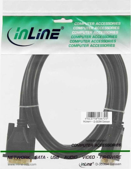 InLine Kabel DVI-D-Stecker - DVI-D-Stecker 2m Schwarz (17772P)