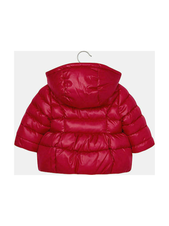 Mayoral Kids Casual Jacket short with Lining & Protection Hood Red