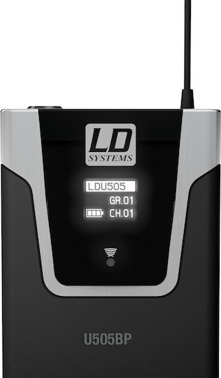 LD Systems U505 BPH 2 Комплект Безжично Кондензатор (Малка диафрагма) Микрофон Κεφαλής, Ζώνης за Вокали в Черен Цвят