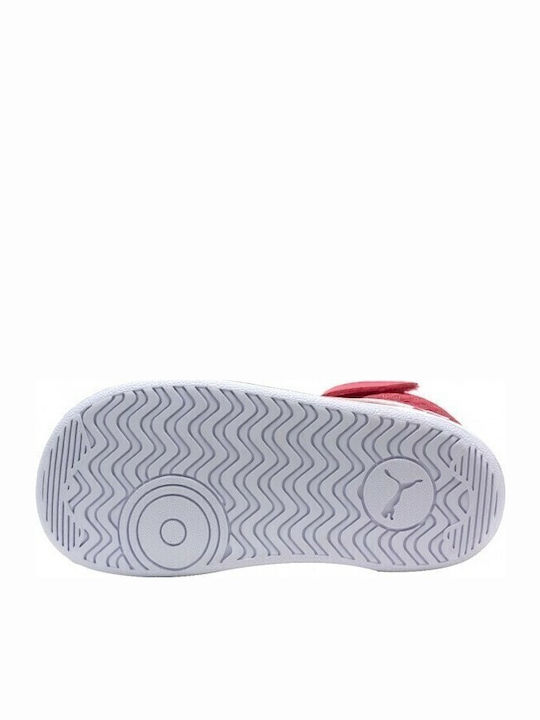 Ikaz Mid Παιδικά Sneakers High με Σκρατς Φούξια