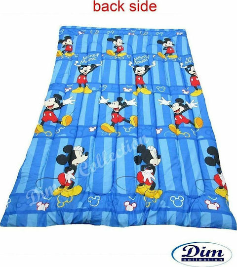 Dimcol Kinderdecke Beidseitig Einzel Mickey 026 160x250cm