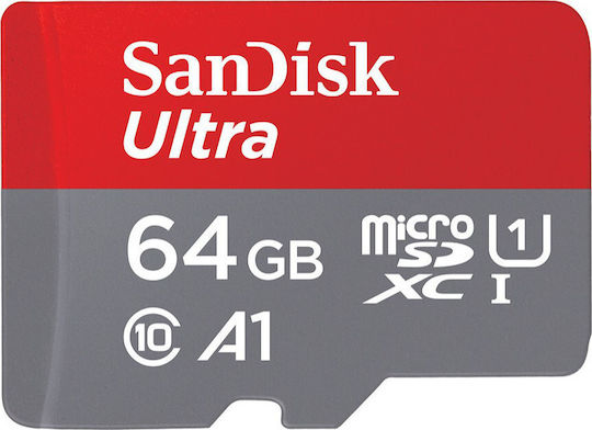 Sandisk Ultra microSDXC 64GB Class 10 U1 A1 UHS-I with Adapter