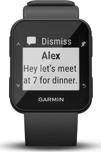 Garmin Forerunner 30 41mm Αδιάβροχο Smartwatch με Παλμογράφο (Slate Grey)