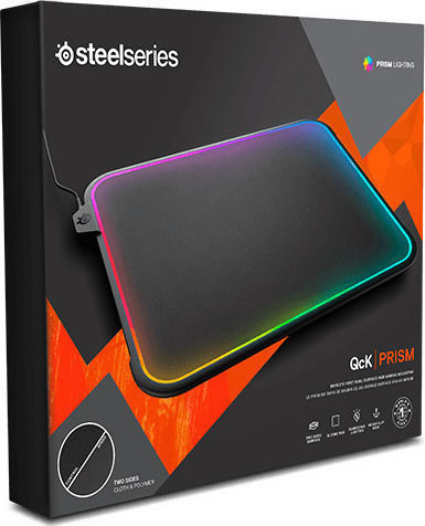 SteelSeries QcK Prism Гейминг Мишка Пад Среден (356мм) с RGB Осветление Черен 63391