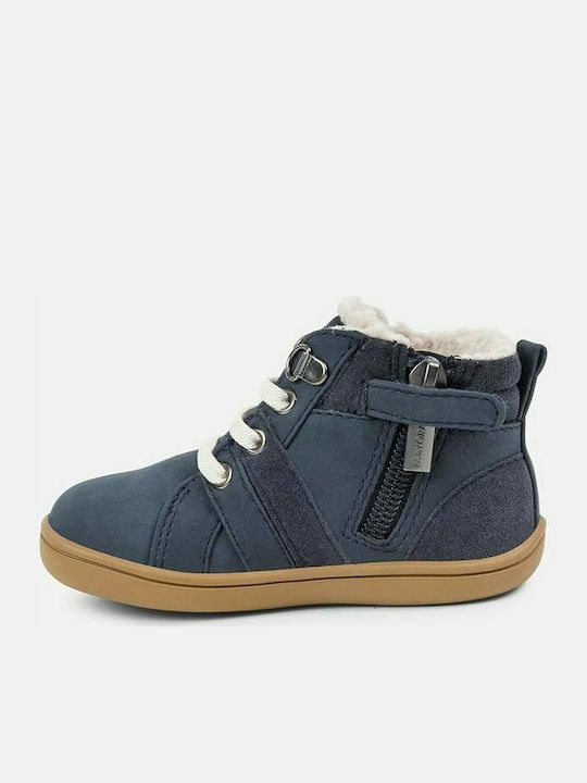 Mayoral Kids Boots with Lace Navy Blue