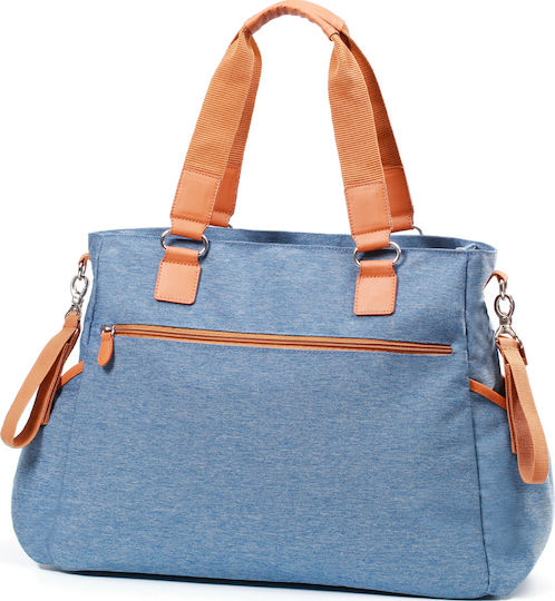 Babyono Shoulder/Hand Diaper Bag Glam Blue 52x33cm.