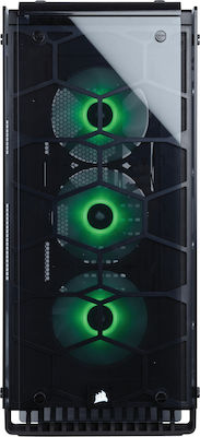 Corsair Crystal 570X RGB Gaming Midi Tower Κουτί Υπολογιστή με Πλαϊνό Παράθυρο Μαύρο
