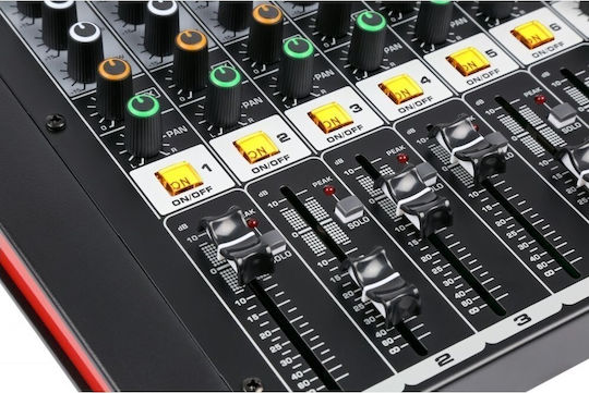 Power Dynamics PDM-M604A 172.612 Αυτοενισχυόμενη Αναλογική Κονσόλα 6.0 Καναλιών με Phantom Power & 6 Εισόδους XLR & Bluetooth