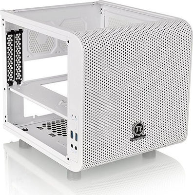 Thermaltake Core V1 Мини кула Компютърна кутия със странично прозорче Snow Edition