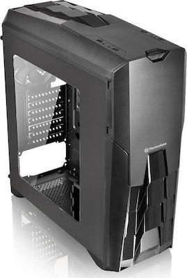 Thermaltake Versa N25 Jocuri Turnul Midi Cutie de calculator cu fereastră laterală Negru