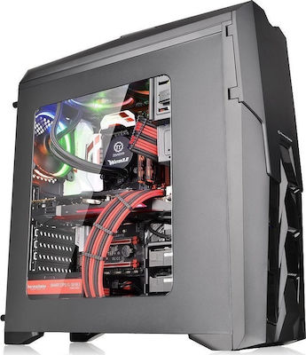 Thermaltake Versa N25 Jocuri Turnul Midi Cutie de calculator cu fereastră laterală Negru