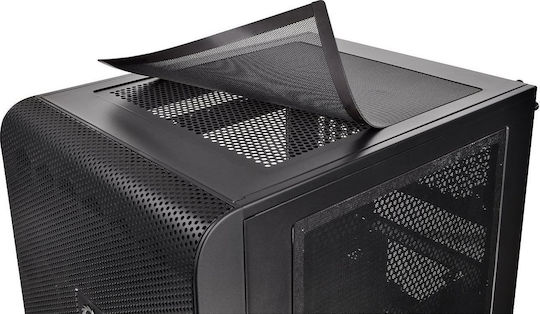Thermaltake Core V21 Cube Κουτί Υπολογιστή με Πλαϊνό Παράθυρο Μαύρο