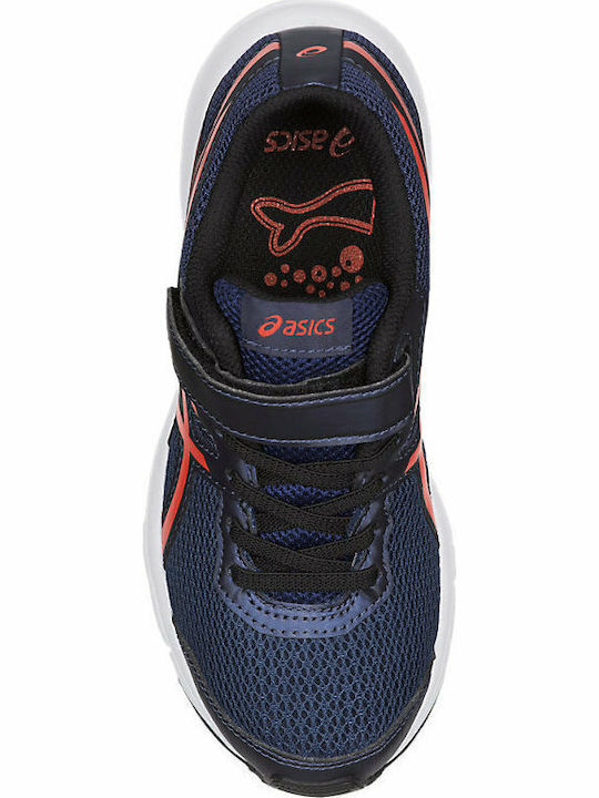 Gel-Zaraca 5 GS Kids Sports Shoes Running with Hoop & Loop Closure Navy Blue