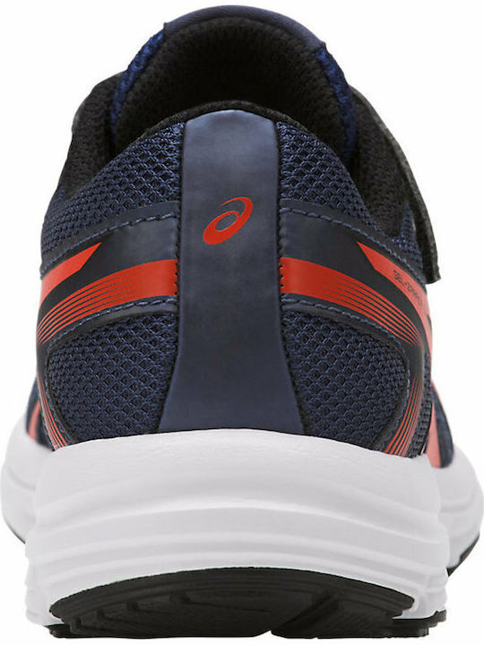 Gel-Zaraca 5 GS Kids Sports Shoes Running with Hoop & Loop Closure Navy Blue
