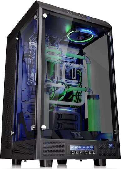 Thermaltake The Tower 900 Геймърско Пълна Кула Компютърна Кутия със Страничен Прозорец Черна
