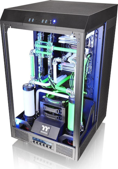 Thermaltake The Tower 900 Геймърско Пълна Кула Компютърна Кутия със Страничен Прозорец Черна