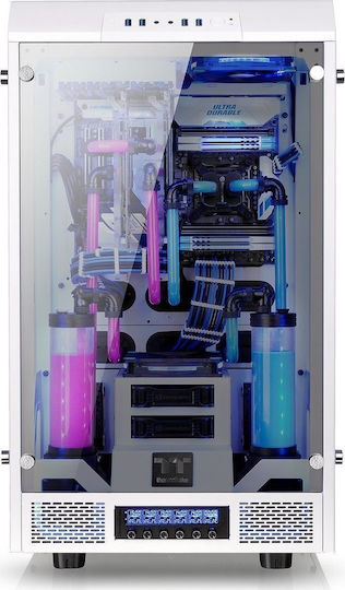 Thermaltake The Tower 900 Gaming Full Tower Κουτί Υπολογιστή με Πλαϊνό Παράθυρο Λευκό