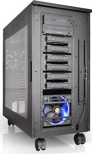 Thermaltake Core W100 Gaming Ultra Tower Κουτί Υπολογιστή με Πλαϊνό Παράθυρο Μαύρο