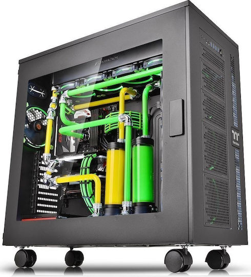 Thermaltake Core W100 Gaming Ultra Tower Κουτί Υπολογιστή με Πλαϊνό Παράθυρο Μαύρο