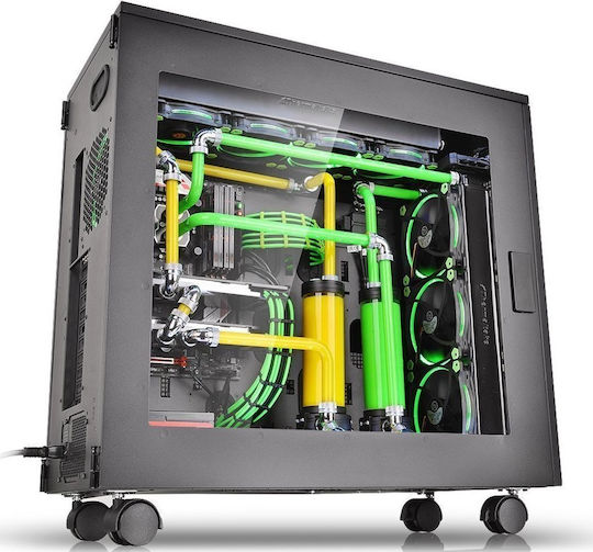 Thermaltake Core W100 Gaming Ultra Tower Κουτί Υπολογιστή με Πλαϊνό Παράθυρο Μαύρο