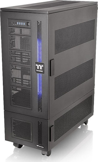 Thermaltake Core W100 Gaming Ultra Tower Κουτί Υπολογιστή με Πλαϊνό Παράθυρο Μαύρο