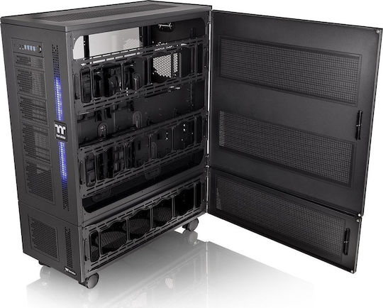 Thermaltake Core W100 Gaming Ultra Tower Κουτί Υπολογιστή με Πλαϊνό Παράθυρο Μαύρο