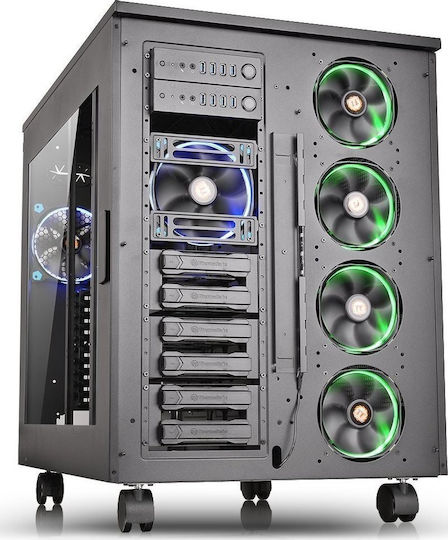 Thermaltake Core W200 Gaming Ultra-Turm Computergehäuse mit Seitenfenster Schwarz