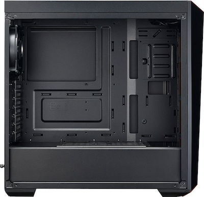 CoolerMaster MasterBox Lite 5 Midi Tower Κουτί Υπολογιστή με Πλαϊνό Παράθυρο Μαύρο