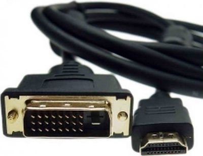 De Tech 18189 1.8m DVI-D male to HDMI male Cable Black (18189)