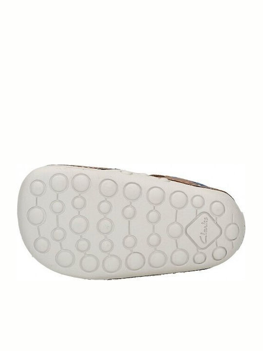 Tiny Tuktu Ghete Copii din Piele cu Velcro Maro