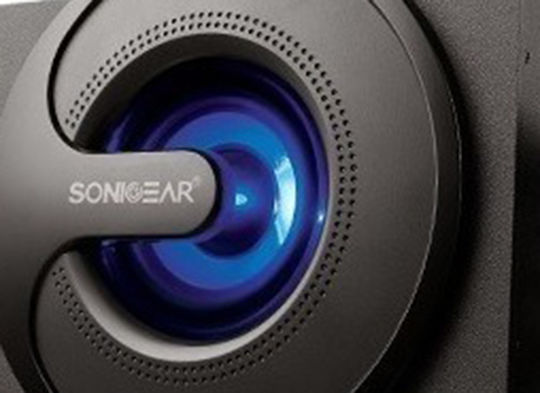 Sonic Gear Titan 5 Kabellose Computerlautsprecher 2.1 mit Bluetooth und Leistung 20W in Schwarz Farbe