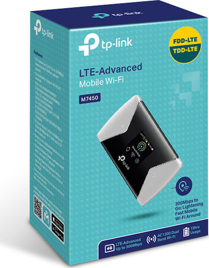 TP-LINK M7450 v1 Wireless 4G Portable Hotspot Wi‑Fi 5