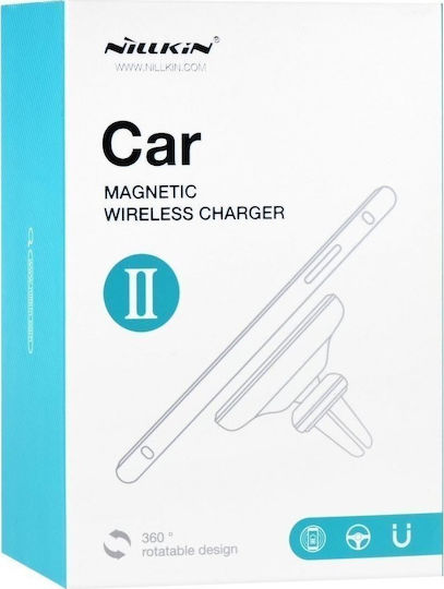 Nillkin Car Magnetic QI Wireless Charger II Car Mobile Mount with Magnet and Wireless Charging Black