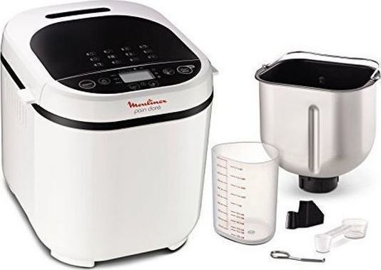 Moulinex Pain Dore Bread Maker 720W with Container Capacity 1000gr and 12 Baking Programs