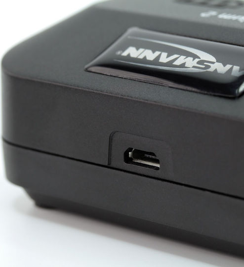 Ansmann Lithium 2 USB Φορτιστής 2 Μπαταριών Li-ion/Ni-MH Μεγέθους AA/AAA/18650