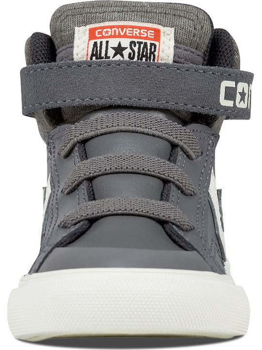 Chuck Taylor All Star PRO BLAZE STRAP HI Παιδικά Sneakers High με Σκρατς Γκρι
