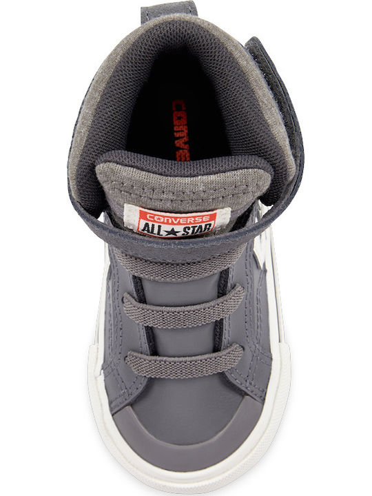 Chuck Taylor All Star PRO BLAZE STRAP HI Παιδικά Sneakers High με Σκρατς Γκρι