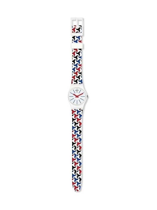 Swatch Pattu Watch with Rubber Strap