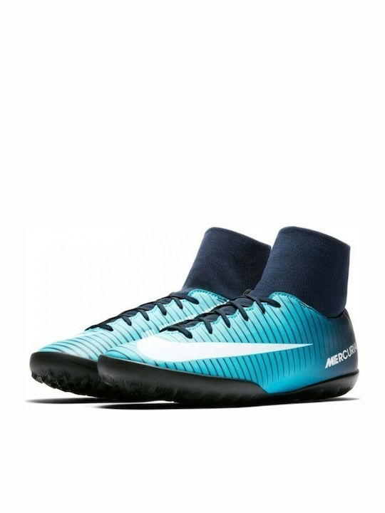 Mercurialx Victory Turf Kids Soccer Cleats Light Blue