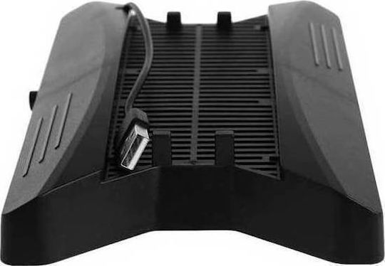 KJH Cooling Stand Base + USB Hub Cooling System for PS4 in Black color