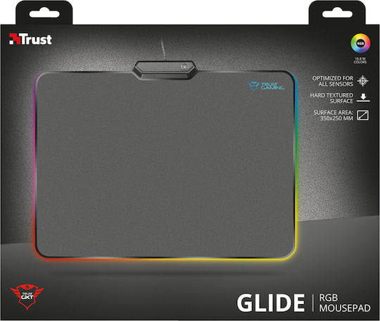 Trust GXT-760 Gaming Mouse Pad Medium (350mm) with RGB Lighting Black 21802