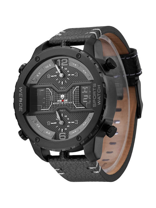 Weide Uhr Batterie mit Schwarz Lederarmband WD10604