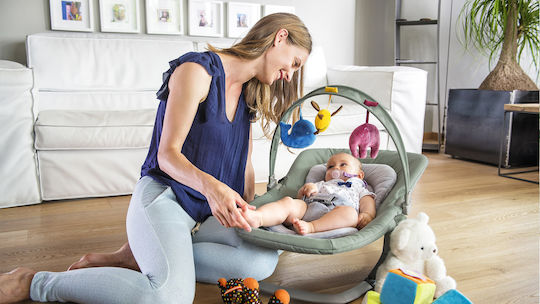 Inglesina Manual Baby Relax Lounge with Music Mint for Child up to 9kg