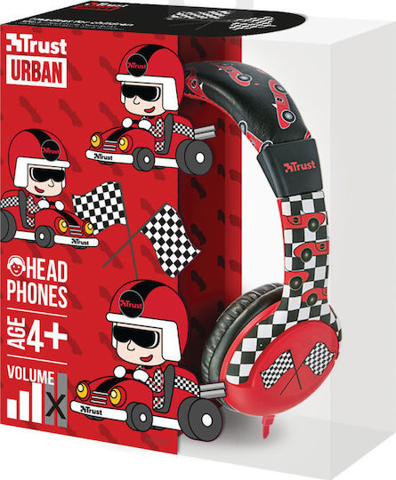 Trust Spila Kids Car Ενσύρματα Παιδικά On Ear Ακουστικά Κόκκινα